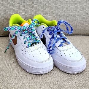 Nike Air Force 1 lows ( color shift swoosh)